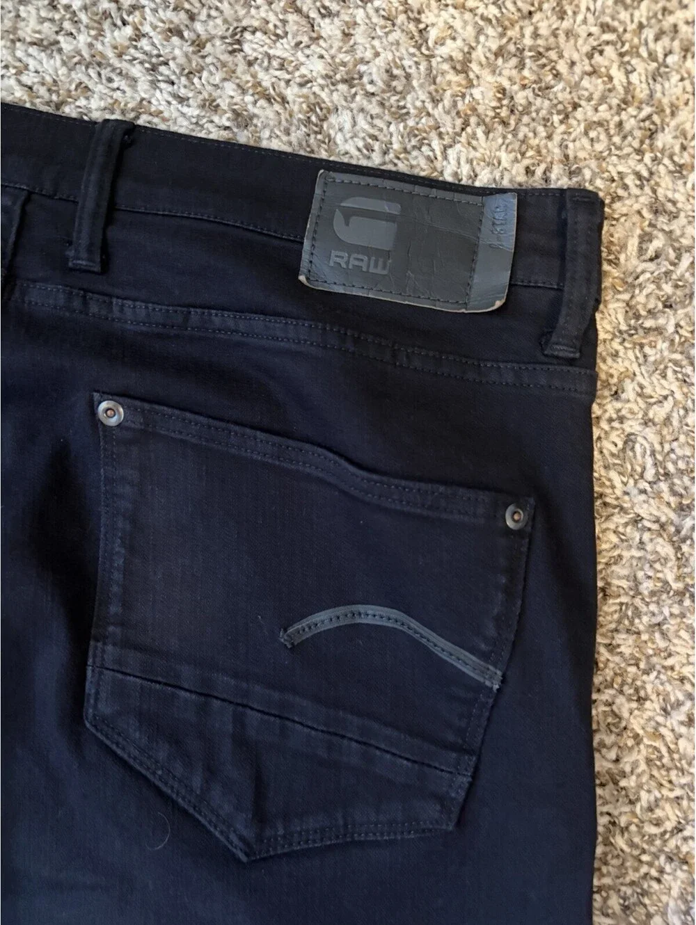 G-Star Raw Revend Skinny Jeans Men’s Size 36x32 Black Denim